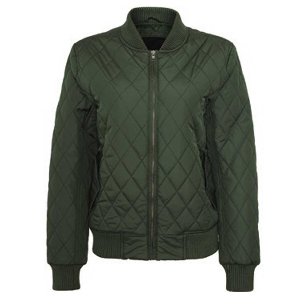 Urban Classics - Diamond Quilt Nylon Veste - Vert